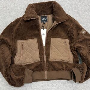 Alo Brown Sherpa Jacket